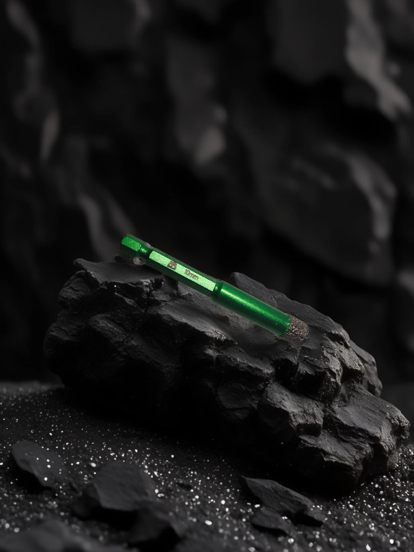 Diamantna krona heksagon 10 mm za natančno vrtanje v trde materiale, kot so beton, keramika in kamen.